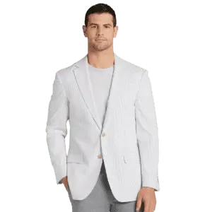 Joe Joseph Abboud Men's Modern Fit Seersucker Sport Coat