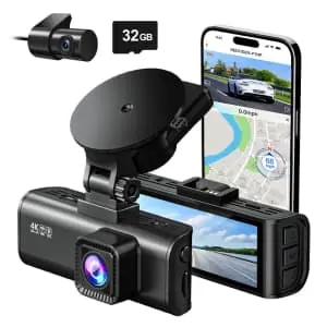 Open-Box Redtiger 4K Front and Rear Dash Camera