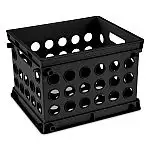 9" Sterilite Multi-Purpose Plastic Mini Crate Storage Bin