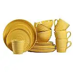 16-Piece Woven Paths Farmhouse Dinnerware Set
