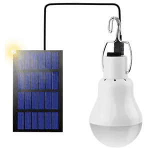 Solar Panel Powered LED Light Bulb