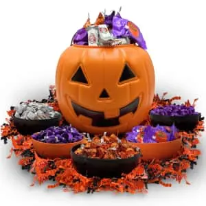 Pumpkin Candy Bucket with 5-lb. Assorted Candy