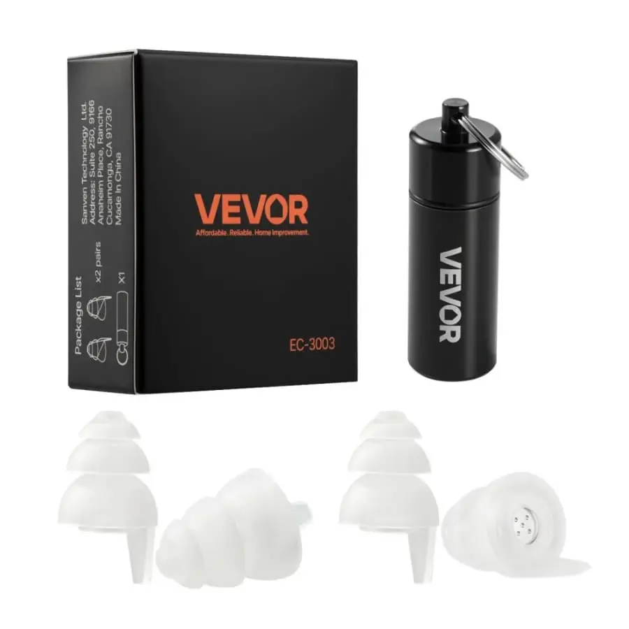 Vevor Concert Earplugs 2-Pairs Set