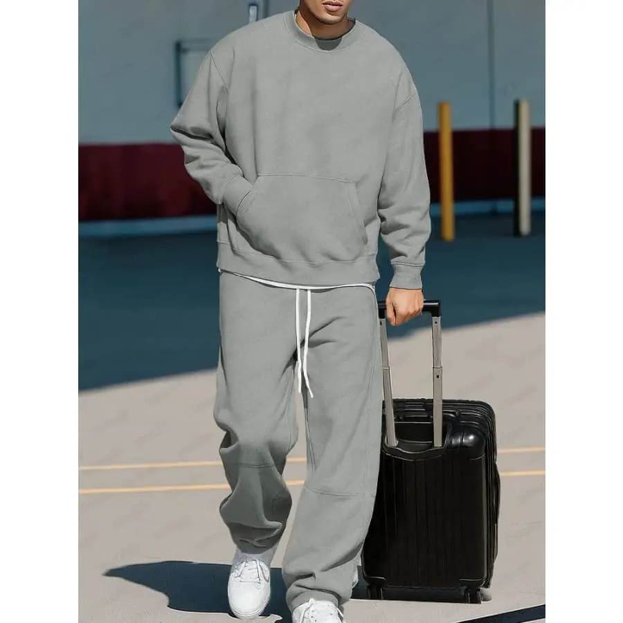 Coofandy Men's Relaxed-Fit Sweatshirt & Pants Set