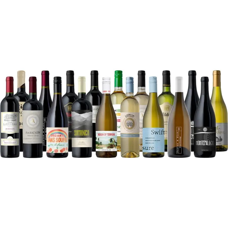 Splash Wine Feast Favorite 15-Bottle Packs + 3 1-Liter Bottles