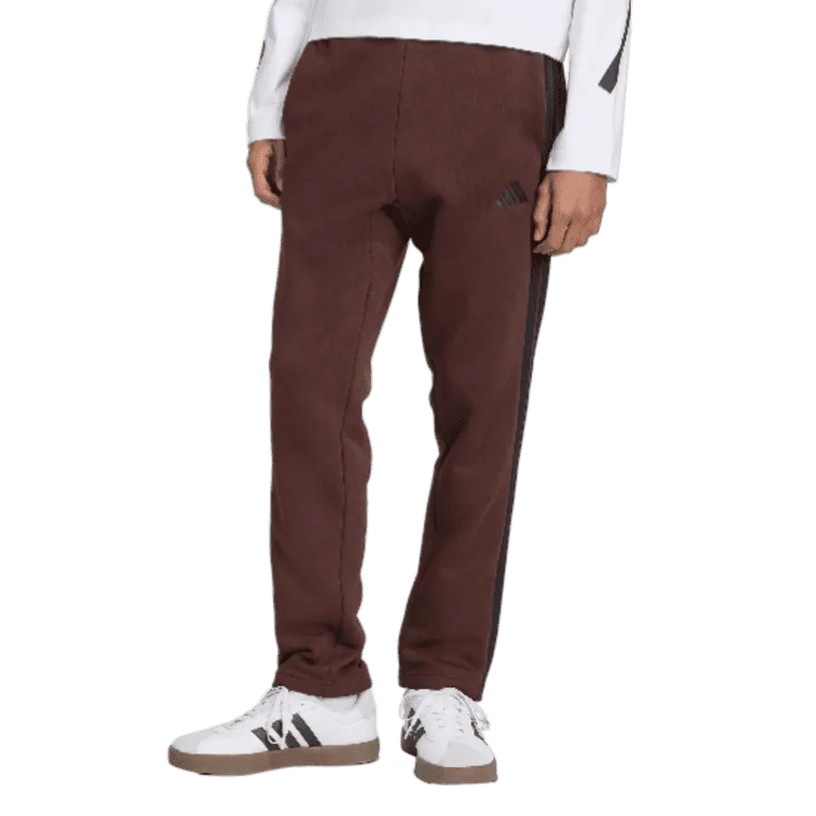 adidas Men's Essentials 3-Stripes Open Hem Fleece Pants (S only)