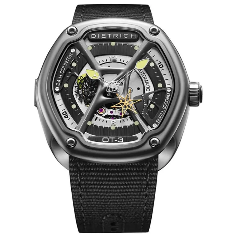 Dietrich Men's Organic Time Automatic Skeleton Watch