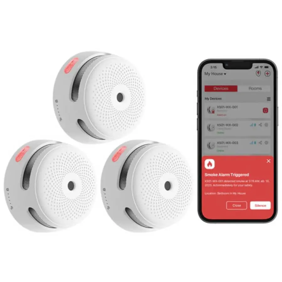 XS01-WX Smart Smoke Alarm 3-Pack