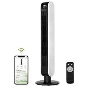 Holmes 40" WiFi Tower Oscillating Fan w/ Clean Breeze