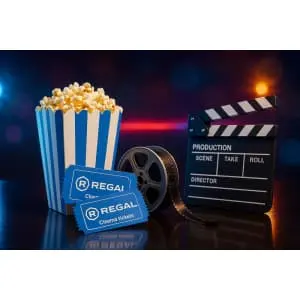 Regal Premiere Movie Tickets for 2 with Popcorn