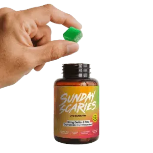 Sunday Scaries 10mg Delta-9 Gummies 20-Count Bottle