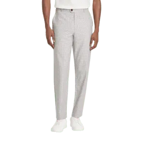 Houston Men's Houndstooth Straight Leg Trousers