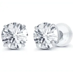 1.6-TCW Genuine Certified Moissanite Stud Earrings