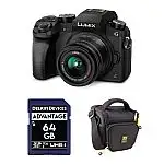 Panasonic Lumix G7 Mirrorless Camera with 14-42mm Lens and Accessories Kit