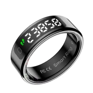 Smart Ring Fitness Tracker w/ Heart Rate, Sleep & Activity Monitoring