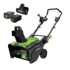 Greenworks 80V 22" Cordless Battery Single-Stage Snow Blower