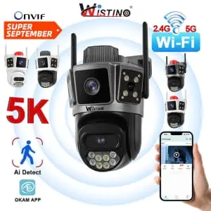 Wistino 10MP 5G Dual Lens Outdoor WiFi Security Camera