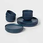 12-Pc Threshold Stoneware Tilley Dinnerware Set