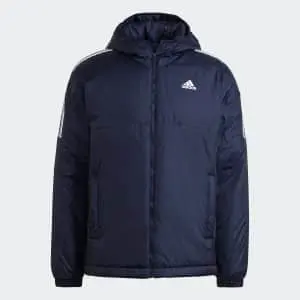adidas Men's 3-Stripes Insulated Hooded Jacket (limited sizes)