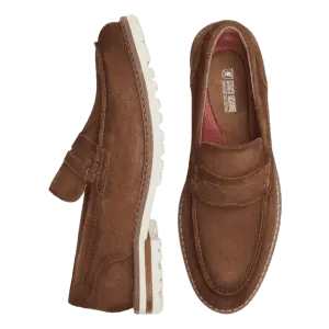 Stacy Adams Men's Hopkins Suede Moc Toe Penny Loafers