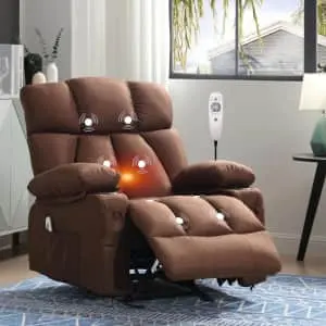 JONPONY Recliner Chair w/ Heat Therapy & Massage