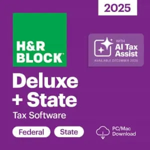 H&R Block 2025 Deluxe + State Tax Software