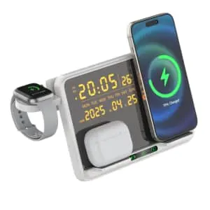 4-in-1 Folding Wireless Charger / Alarm Clock