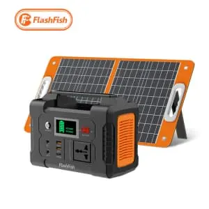 FlashFish E200 200W Portable Power Station + 200W Solar Panel