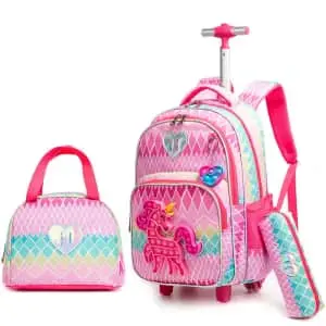 3-in-1 Rolling Backpack Set