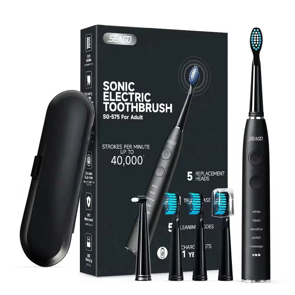 Seago Ultrasonic Electric Toothbrush Set