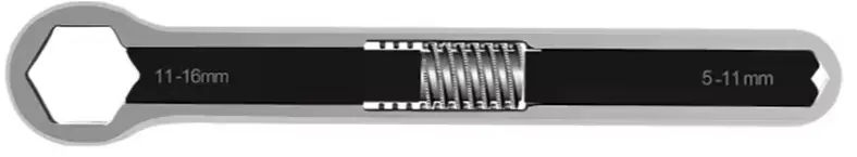 3/16" to 5/8" Universal Adjustable Wrench
