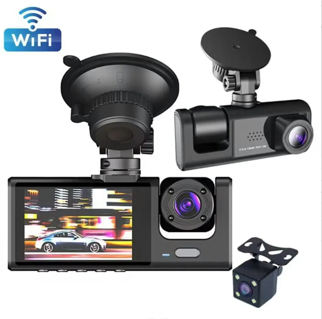 Triple Lens 1080P Car Dash Cam