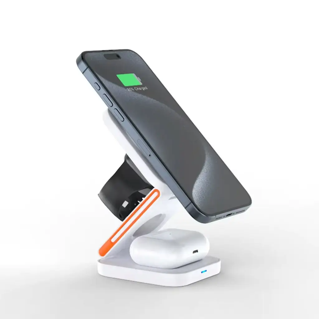 Portable 15W Magnetic Wireless Charging Station