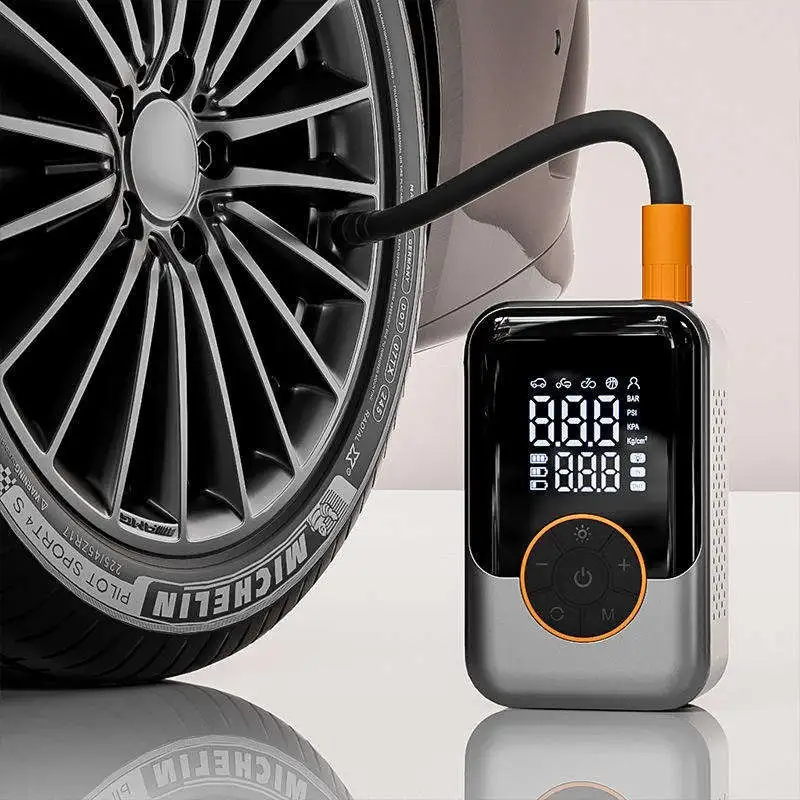PCMOS 7.4V 120W Mini Portable Electric Tire Inflator / Air Compressor
