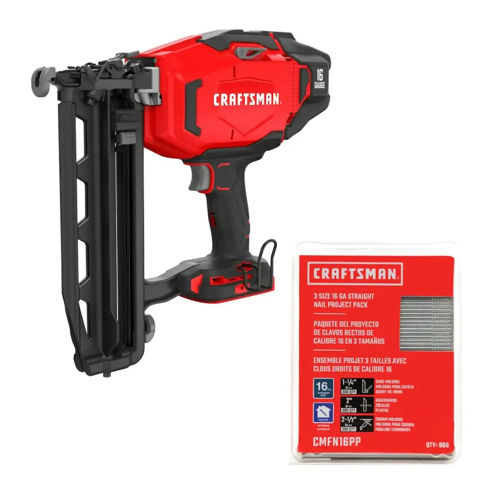 Craftsman V20 16-Gauge Cordless Finish Nailer w/ 2" 900-Piece Finish Nails