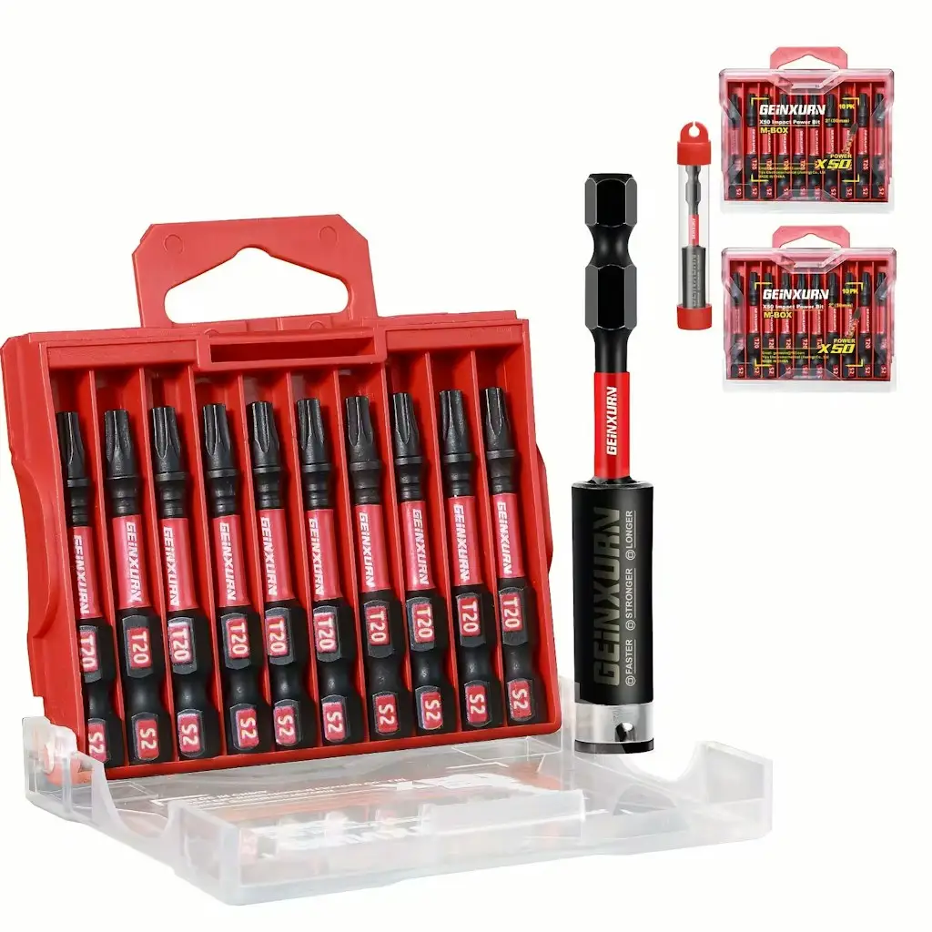 21-Piece 50mm Impact Magnetic Screwdriver Bit Set