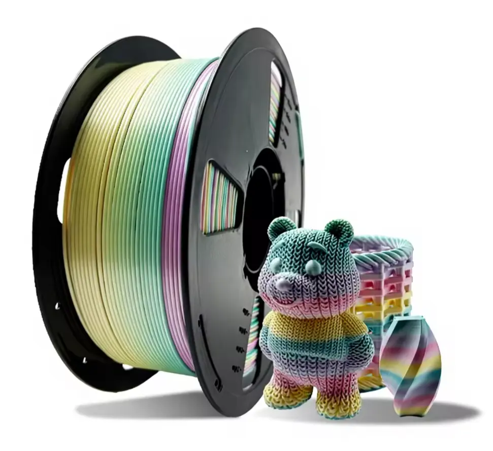 1.75mm PLA Silk Dual-Color 3D Printer Filament