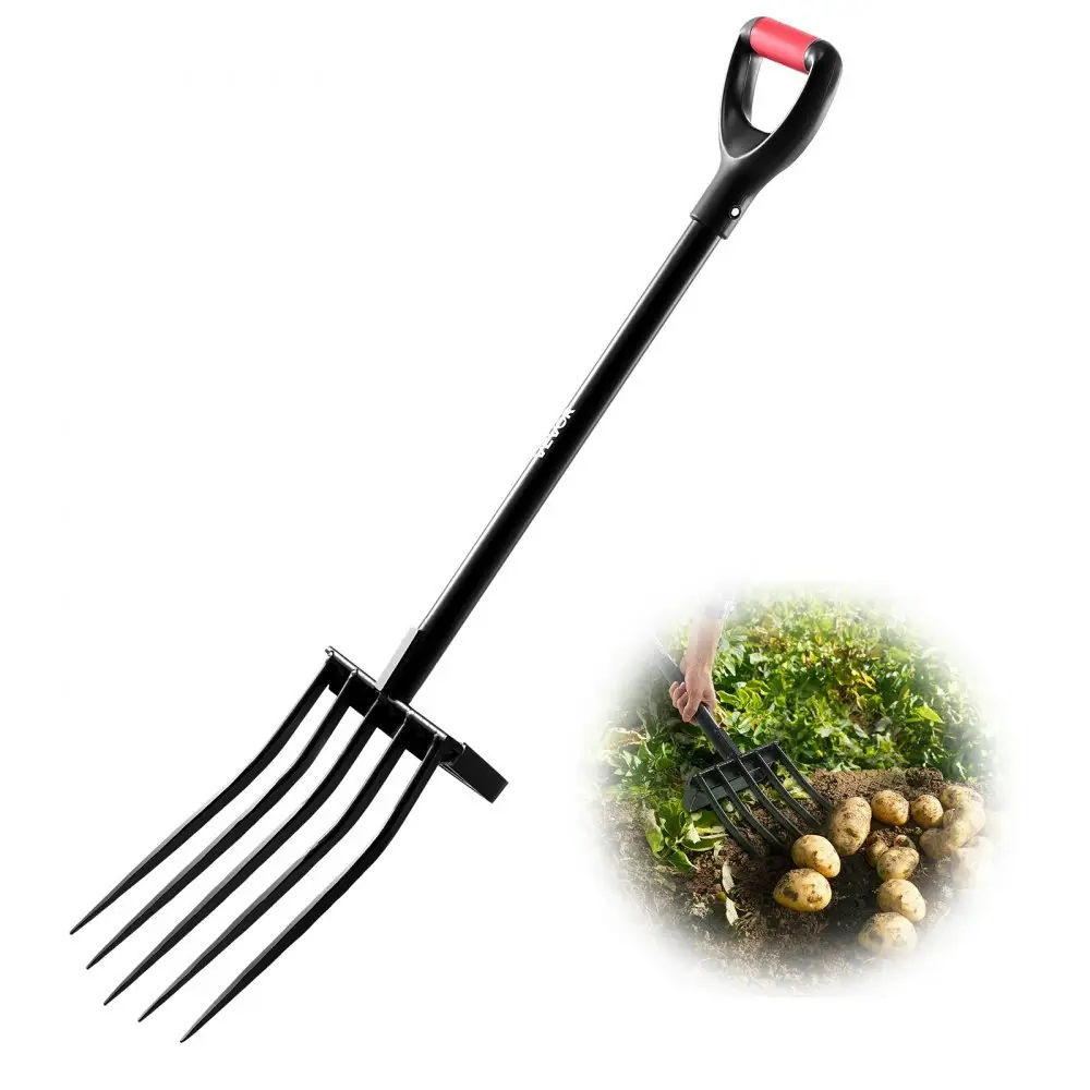 Vevor 41" 5-Tine Steel Garden Fork