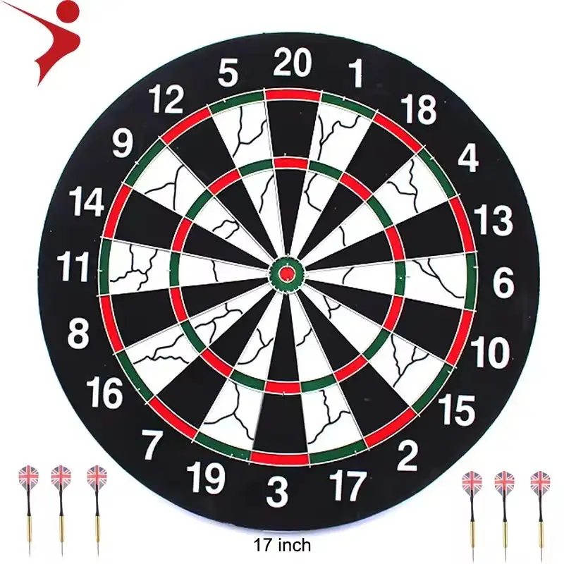 17" Dartboard with 6 Darts