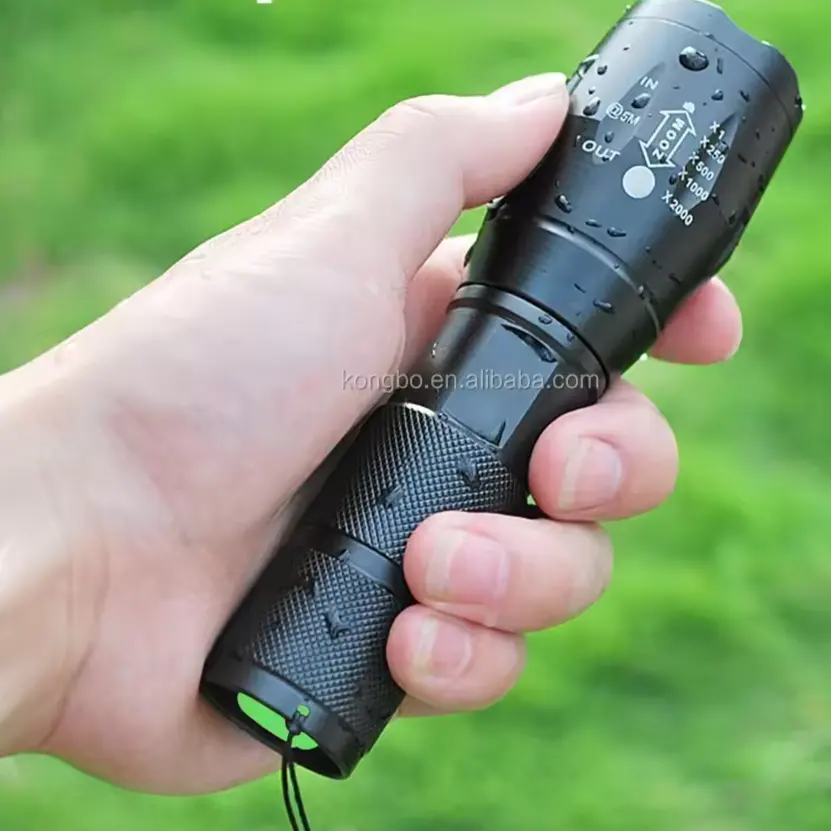 KongBo Adjustable Focus LED Tactical Flashlight