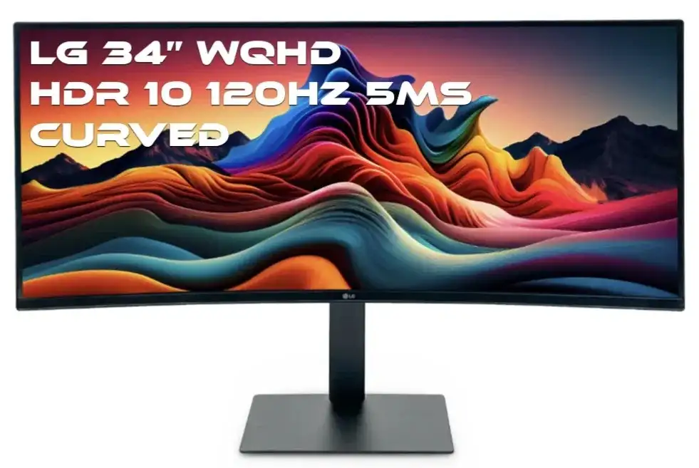 Open-box LG UltraWide 34" WQHD HDR 10 Curved Monitor