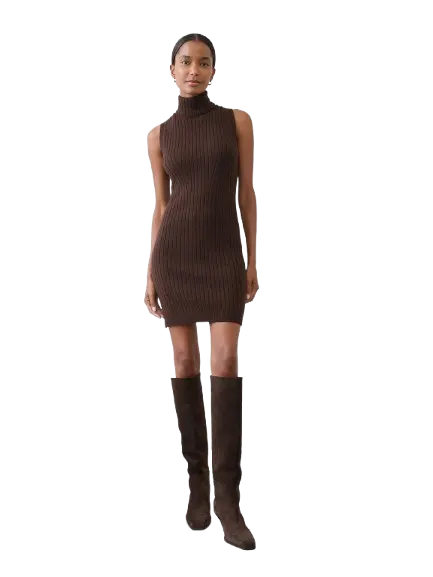 Banana Republic Factory Women's Ribbed Mini Sweater Dress