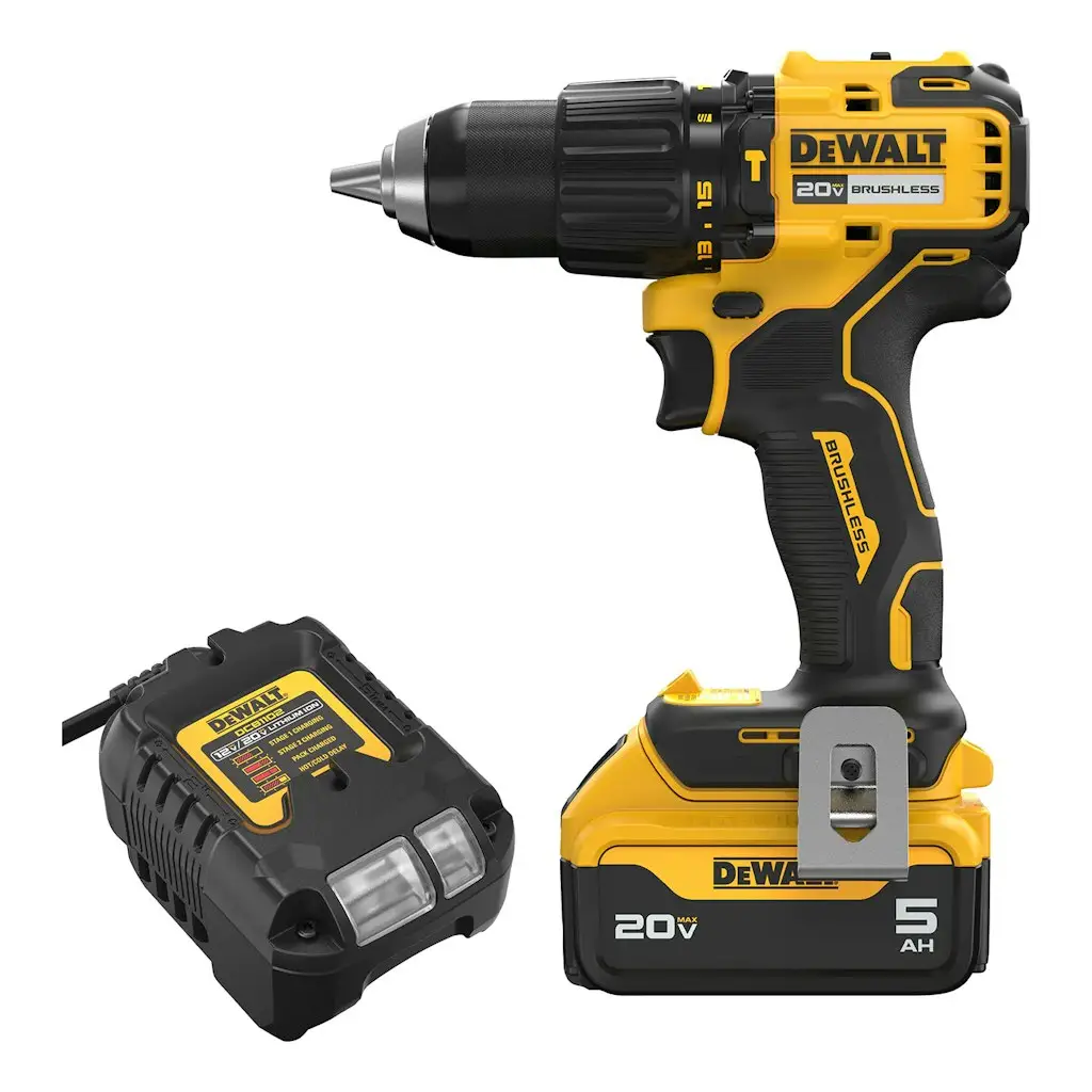 DeWalt 1/2" 20V Max Variable Speed Brushless Cordless Hammer Drill w/ Battery and Charger