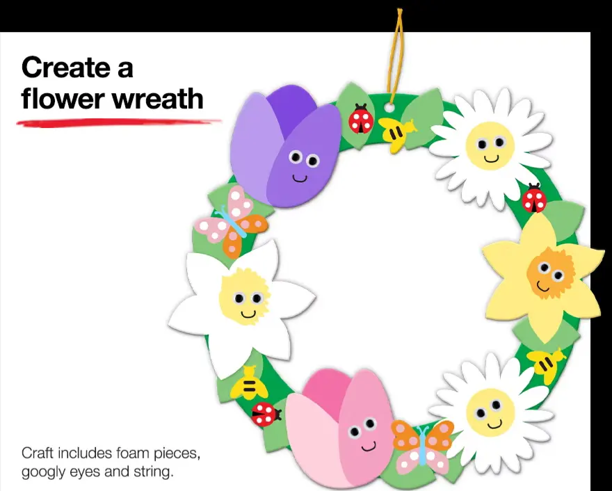 JCPenney Flower Wreath Workshop