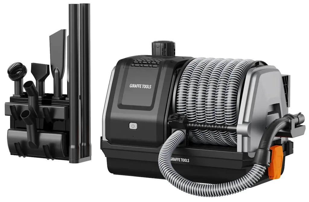 Giraffe Tools Wet Dry Vacuum Cleaner w/ 30ft. Retractable Hose