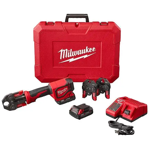 Milwaukee M18 Force Logic 1" PEX Press Tool Kit w/ Milwaukee Tire Inflator