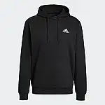adidas men Essentials Fleece Hoodie (Black)