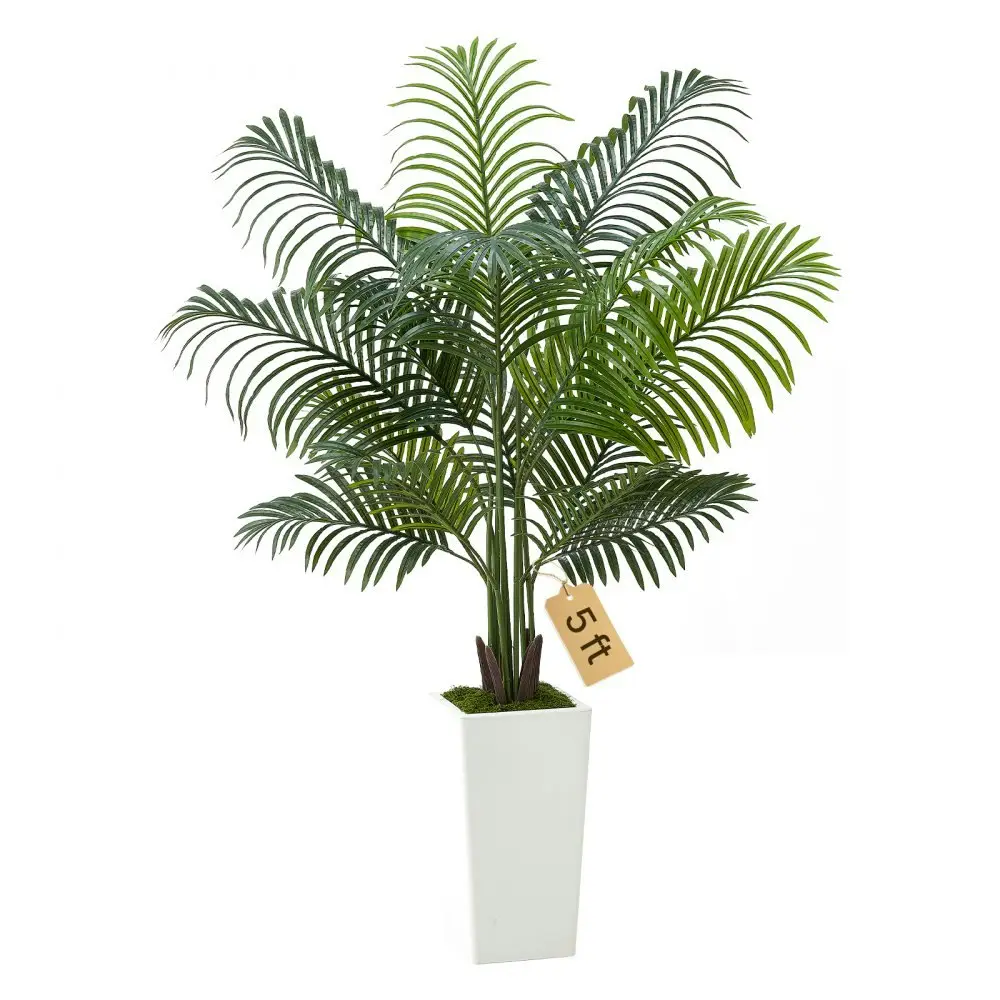 Vevor 5-Foot Artificial Areca Palm Tree w/ Planter