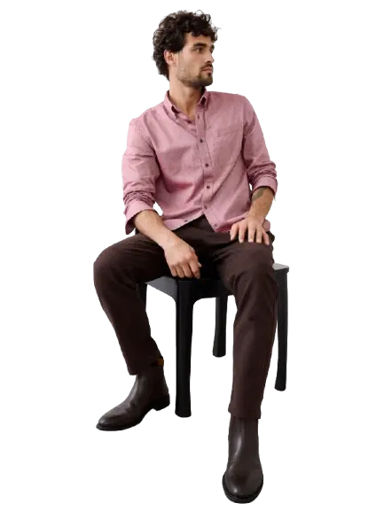 Banana Republic Factory Men's Slim-Fit Lightweight Flannel Shirt