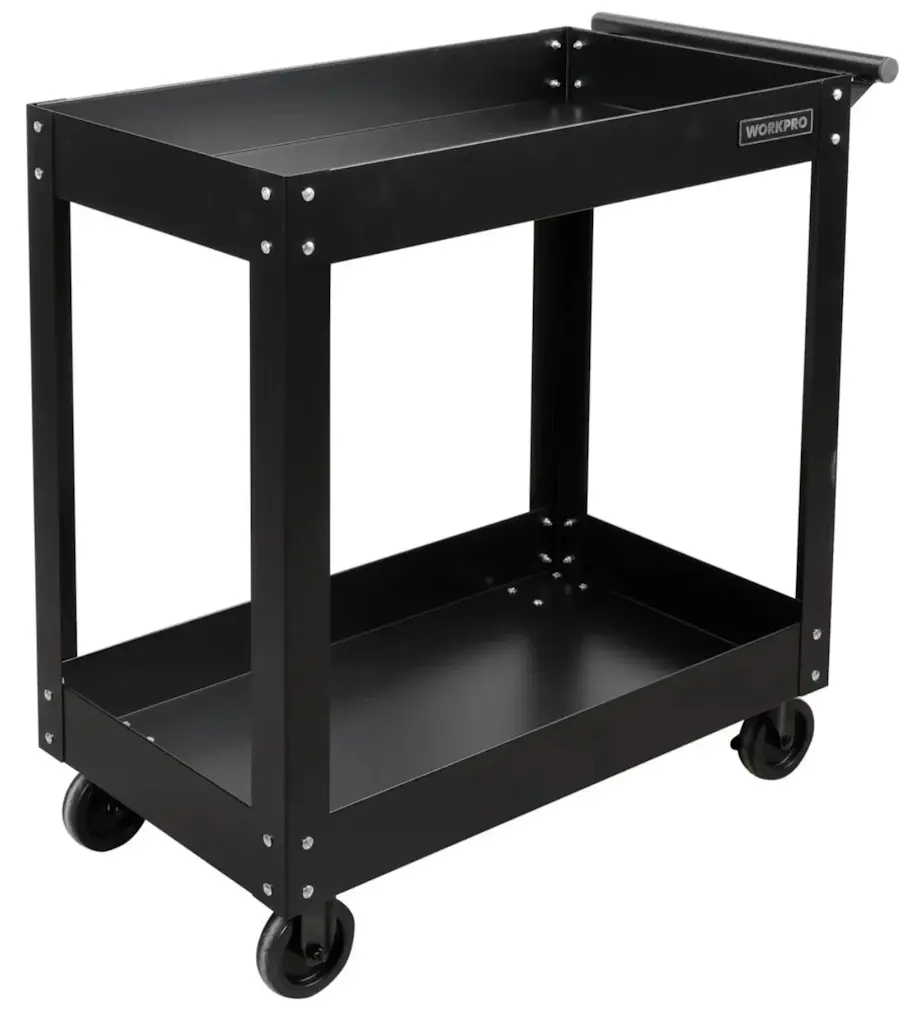WorkPro Steel-Frame Rolling Utility Cart